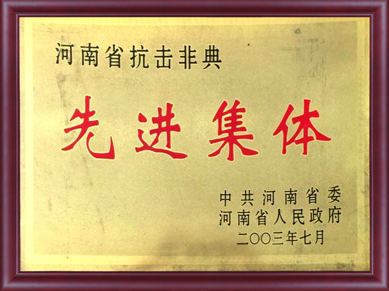河南抗擊非典先進集體(tǐ)